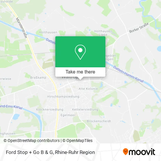 Карта Ford Stop + Go B & G