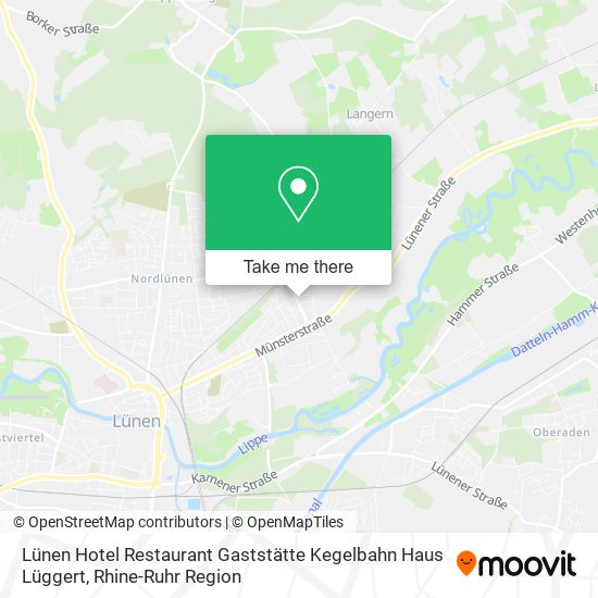 Lünen Hotel Restaurant Gaststätte Kegelbahn Haus Lüggert map