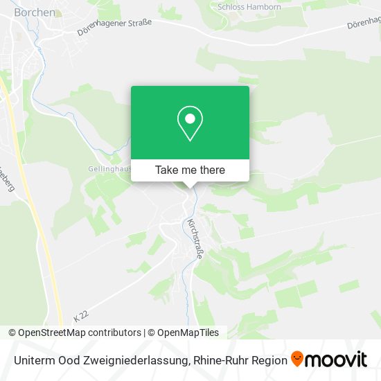 Uniterm Ood Zweigniederlassung map
