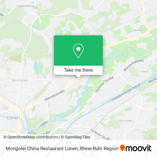 Mongolei China Restaurant Lünen map