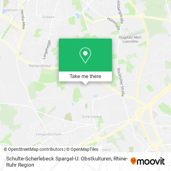 Карта Schulte-Scherlebeck Spargel-U. Obstkulturen