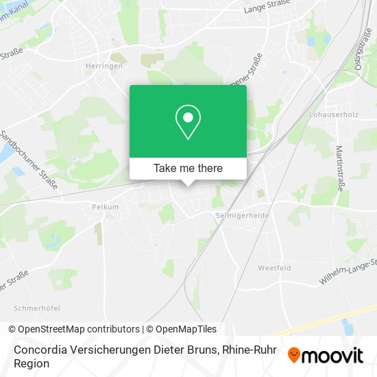 Concordia Versicherungen Dieter Bruns map