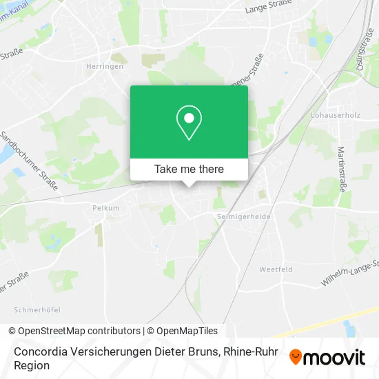 Карта Concordia Versicherungen Dieter Bruns