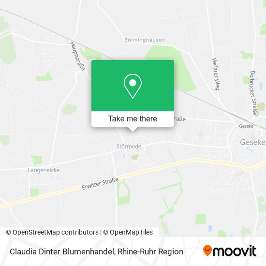 Claudia Dinter Blumenhandel map