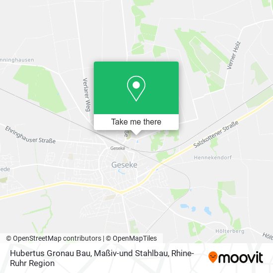 Hubertus Gronau Bau, Maßiv-und Stahlbau map