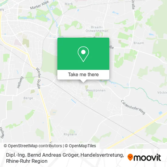 Карта Dipl.-Ing. Bernd Andreas Gröger, Handelsvertretung