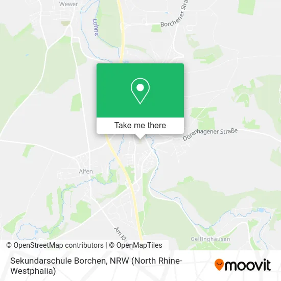 Sekundarschule Borchen map