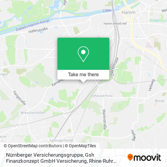 Nürnberger Versicherungsgruppe, Gsh Finanzkonzept GmbH Versicherung map