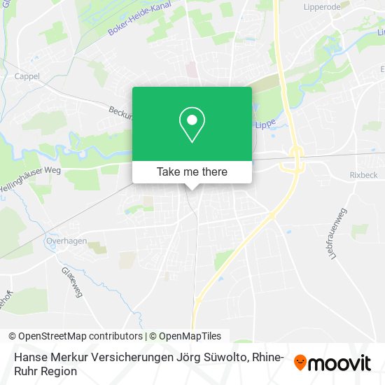 Hanse Merkur Versicherungen Jörg Süwolto map