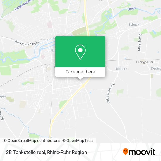 Карта SB Tankstelle real