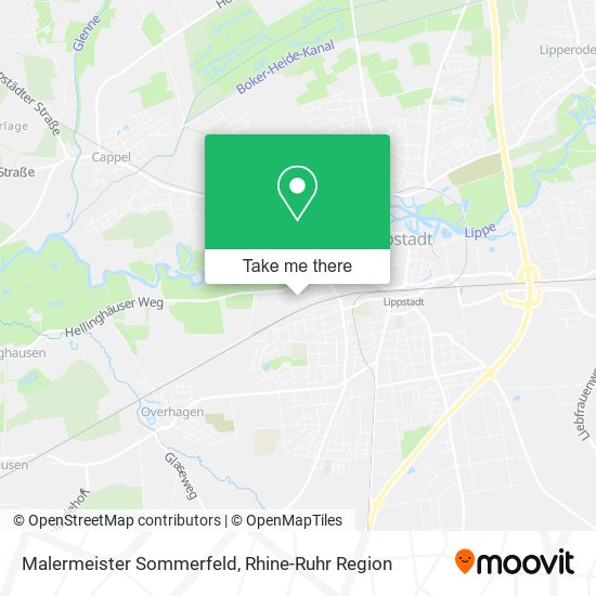 Malermeister Sommerfeld map
