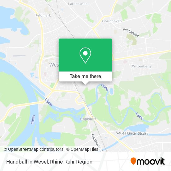 Handball in Wesel map