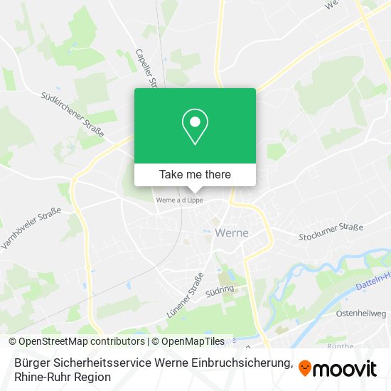 Bürger Sicherheitsservice Werne Einbruchsicherung map