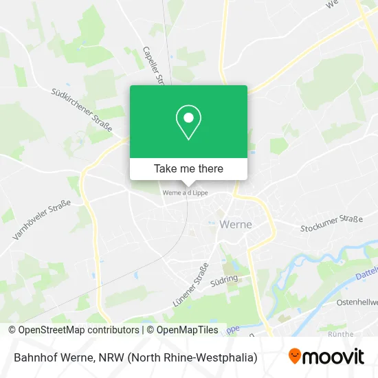 Bahnhof Werne map