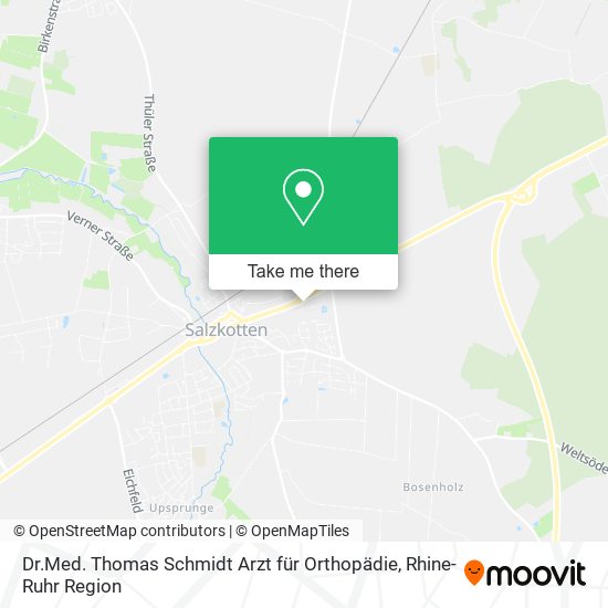 Dr.Med. Thomas Schmidt Arzt für Orthopädie map