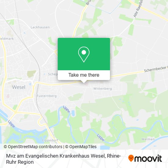 Mvz am Evangelischen Krankenhaus Wesel map
