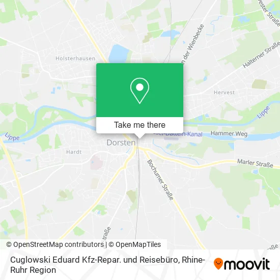 Карта Cuglowski Eduard Kfz-Repar. und Reisebüro