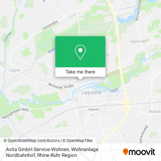 Avita GmbH Service-Wohnen, Wohnanlage Nordbahnhof map