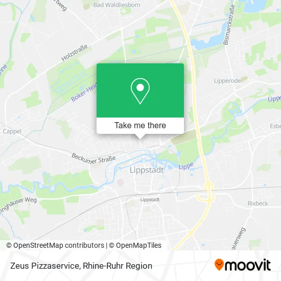 Карта Zeus Pizzaservice
