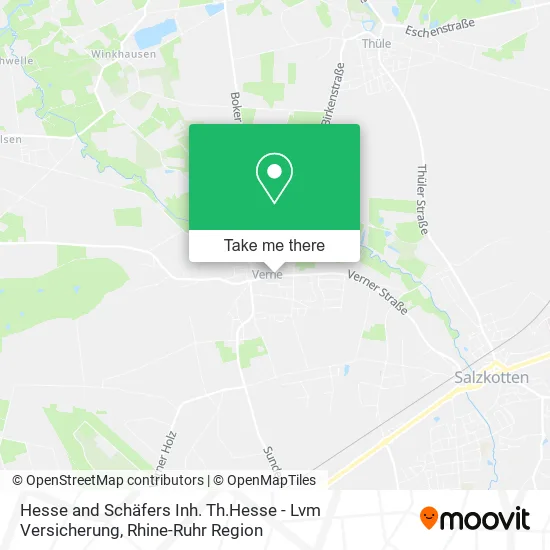 Карта Hesse and Schäfers Inh. Th.Hesse - Lvm Versicherung