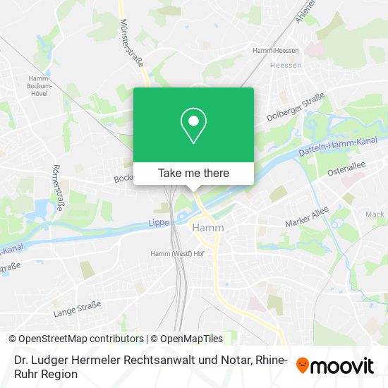 Dr. Ludger Hermeler Rechtsanwalt und Notar map