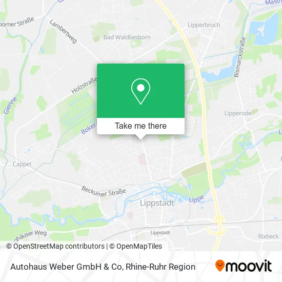 Autohaus Weber GmbH & Co map