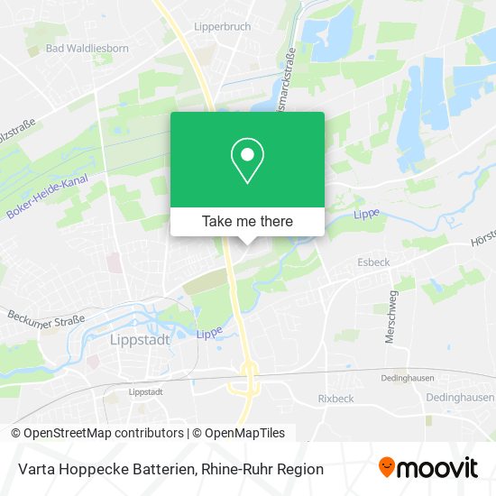Varta Hoppecke Batterien map