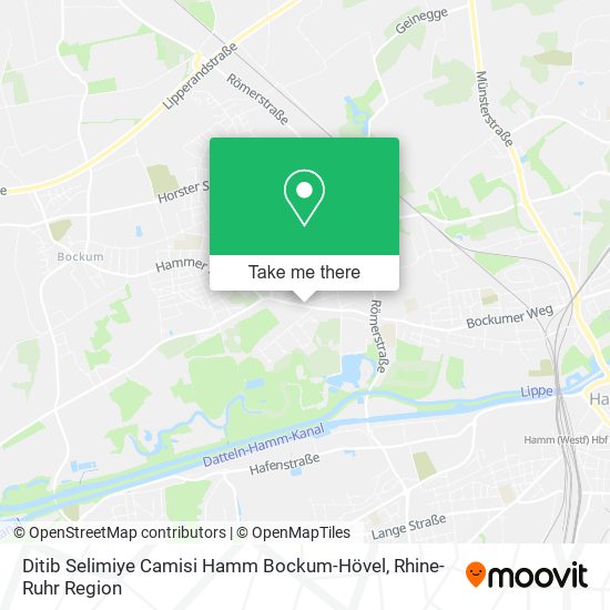 Карта Ditib Selimiye Camisi Hamm Bockum-Hövel