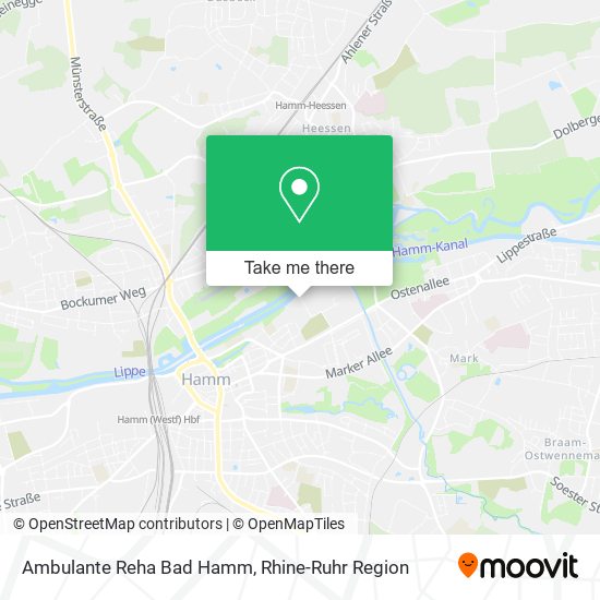 Ambulante Reha Bad Hamm map