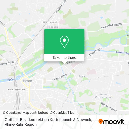 Gothaer Bezirksdirektion Kattenbusch & Nowack map