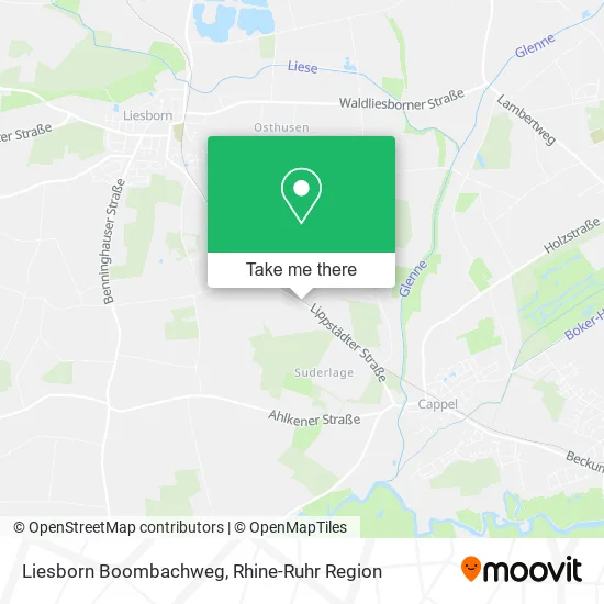 Liesborn Boombachweg map