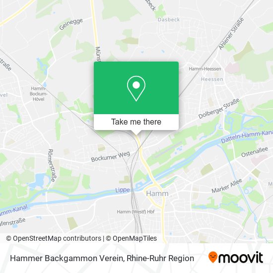 Hammer Backgammon Verein map