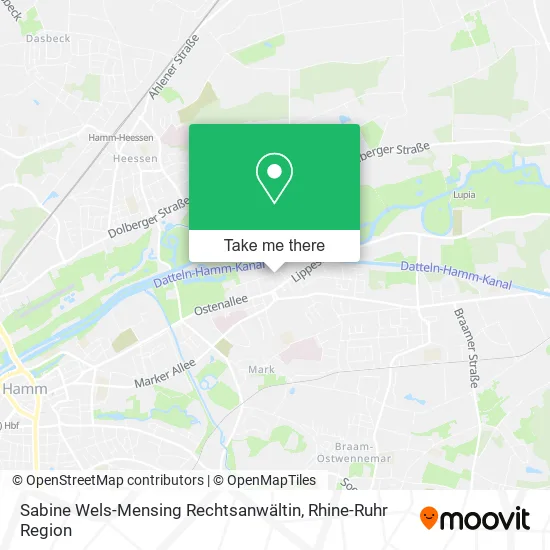 Карта Sabine Wels-Mensing Rechtsanwältin