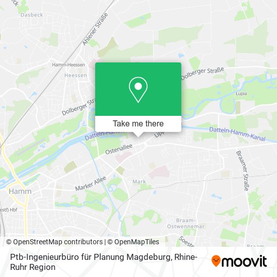 Ptb-Ingenieurbüro für Planung Magdeburg map