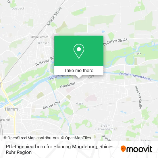 Карта Ptb-Ingenieurbüro für Planung Magdeburg