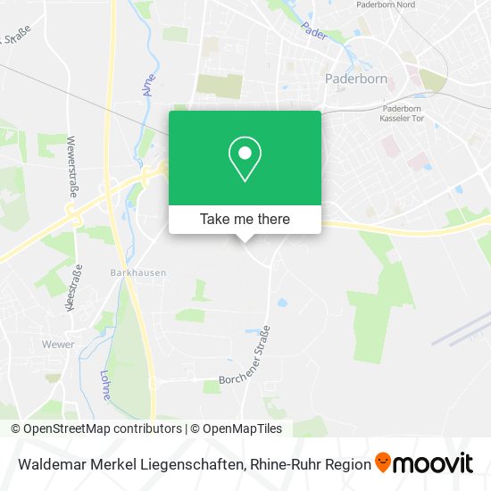 Waldemar Merkel Liegenschaften map