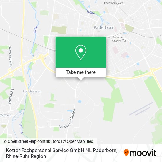 Kötter Fachpersonal Service GmbH NL Paderborn map