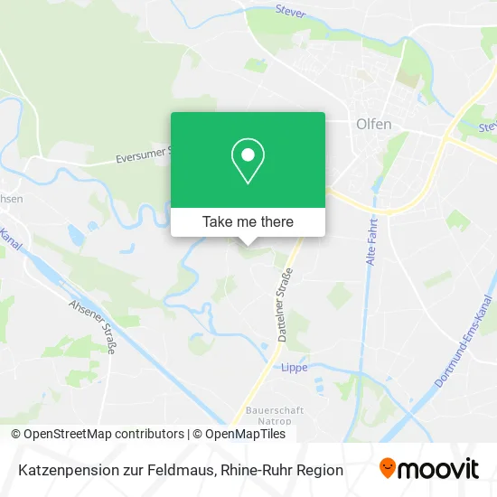 Карта Katzenpension zur Feldmaus