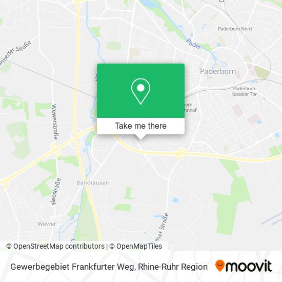 Gewerbegebiet Frankfurter Weg map