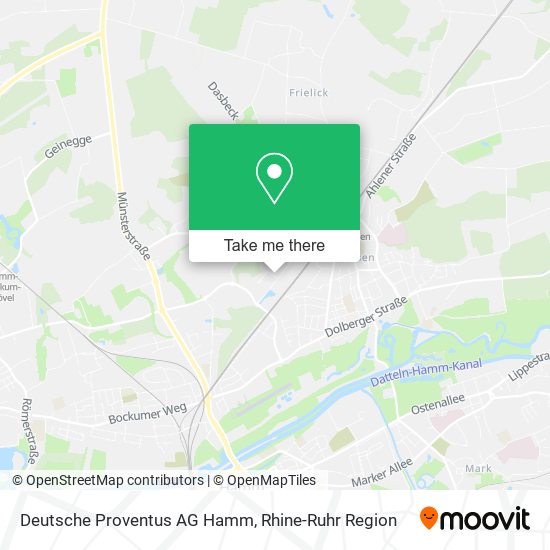 Deutsche Proventus AG Hamm map