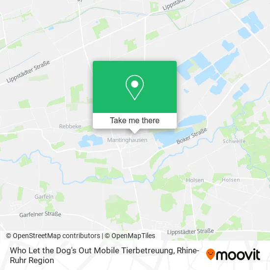 Карта Who Let the Dog's Out Mobile Tierbetreuung