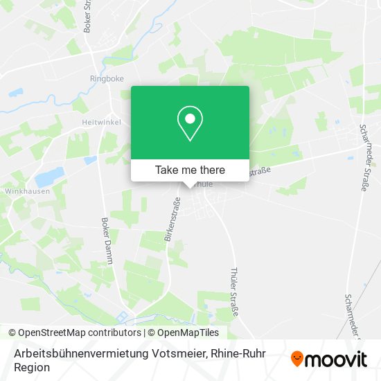 Arbeitsbühnenvermietung Votsmeier map