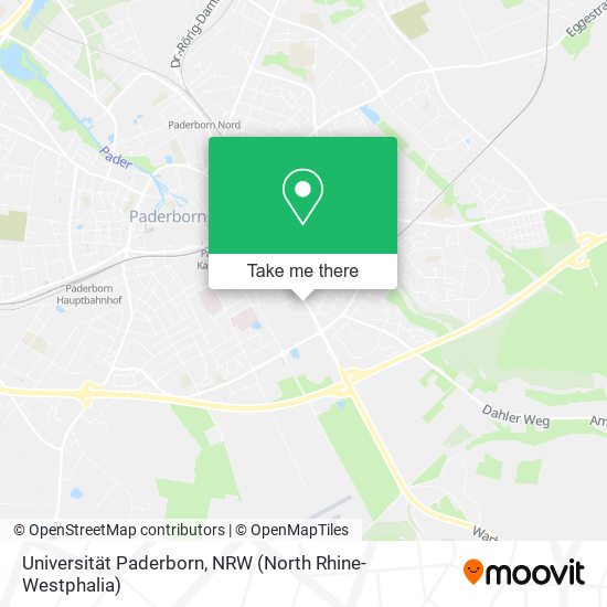 Universität Paderborn map