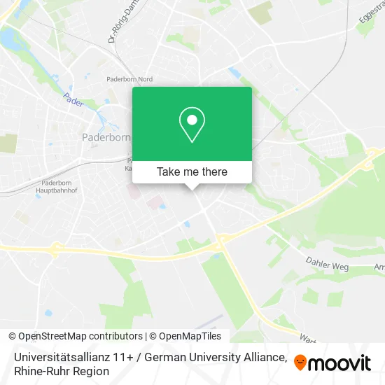 Карта Universitätsallianz 11+ / German University Alliance