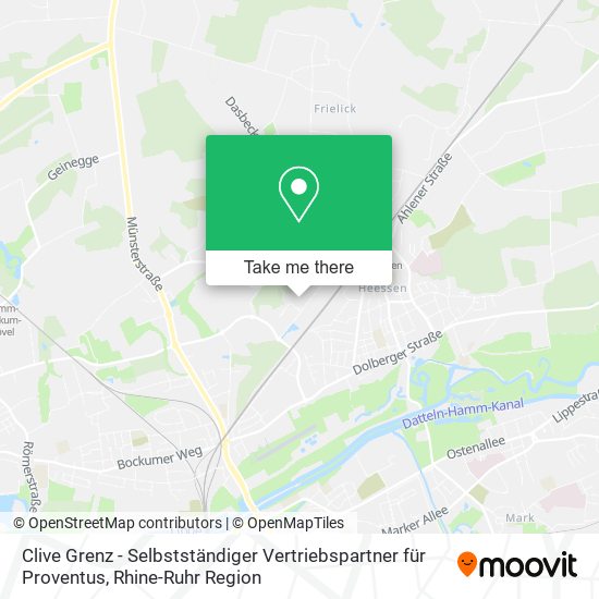 Clive Grenz - Selbstständiger Vertriebspartner für Proventus map