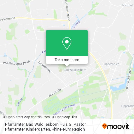 Pfarrämter Bad Waldliesborn Hüls G. Pastor Pfarrämter Kindergarten map