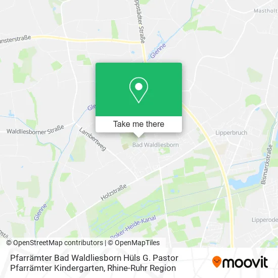 Pfarrämter Bad Waldliesborn Hüls G. Pastor Pfarrämter Kindergarten map