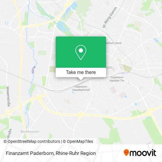 Карта Finanzamt Paderborn