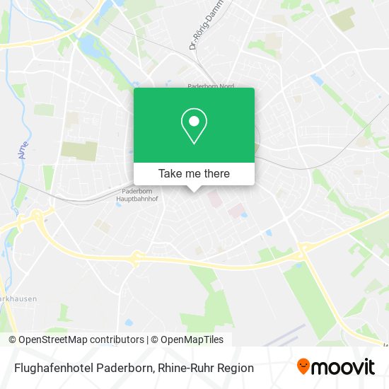 Flughafenhotel Paderborn map