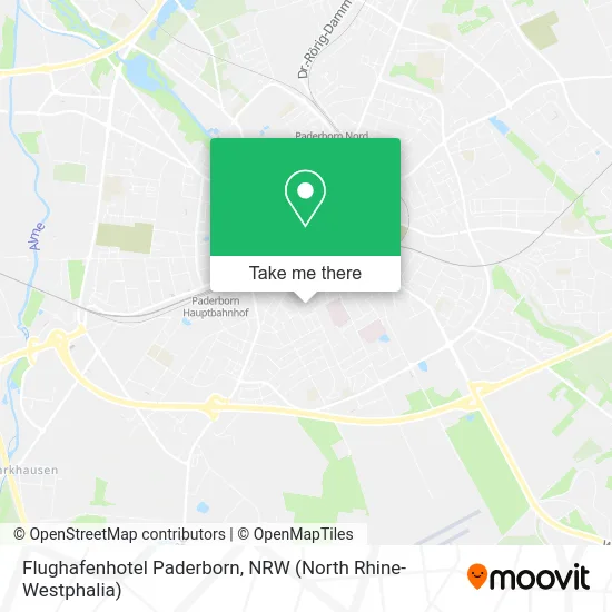 Flughafenhotel Paderborn map